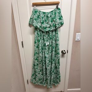 Green vacation dress